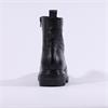 Wonders Bones Chunky Sole Ankle Boot - Black Leather